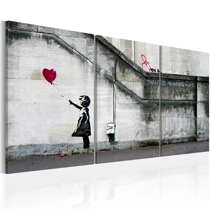 Obraz - There is always hope (Banksy) - triptych