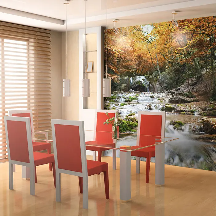 Fototapeta - autumn - waterfall
