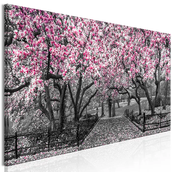 Obraz - Magnolia Park (1 Part) Narrow Pink