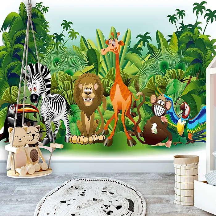 Samolepiaca fototapeta - Jungle Animals