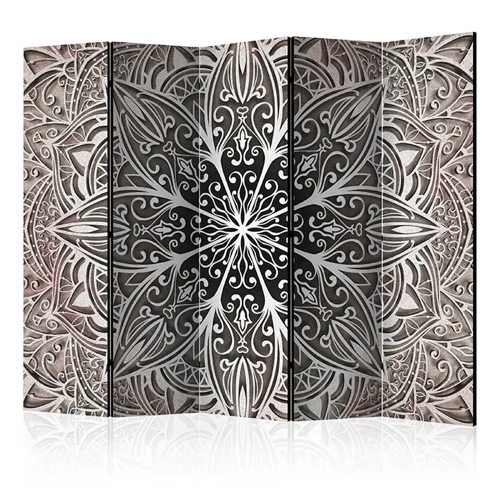 Paraván - Feathers (Pink) II [Room Dividers]