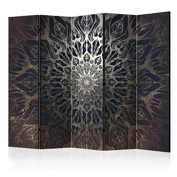 Paraván - Spider Web (Brown) II [Room Dividers]