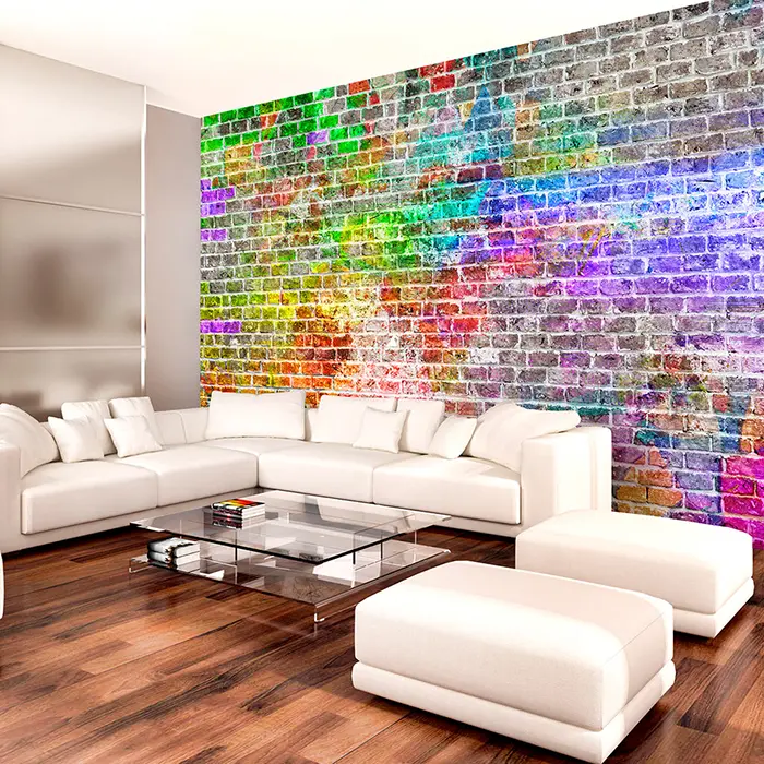 Fototapeta - Rainbow Wall