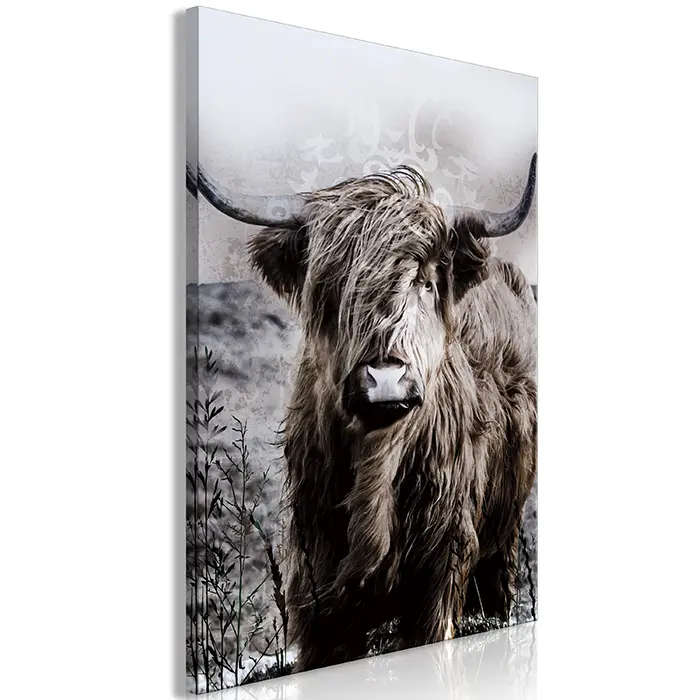 Obraz - Highland Cow in Sepia