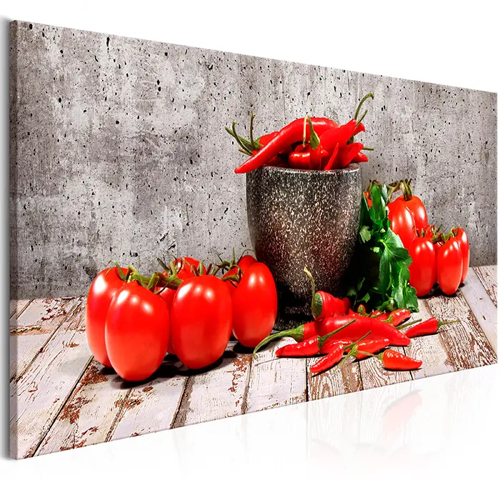 Obraz - Red Vegetables (1 Part) Concrete Narrow