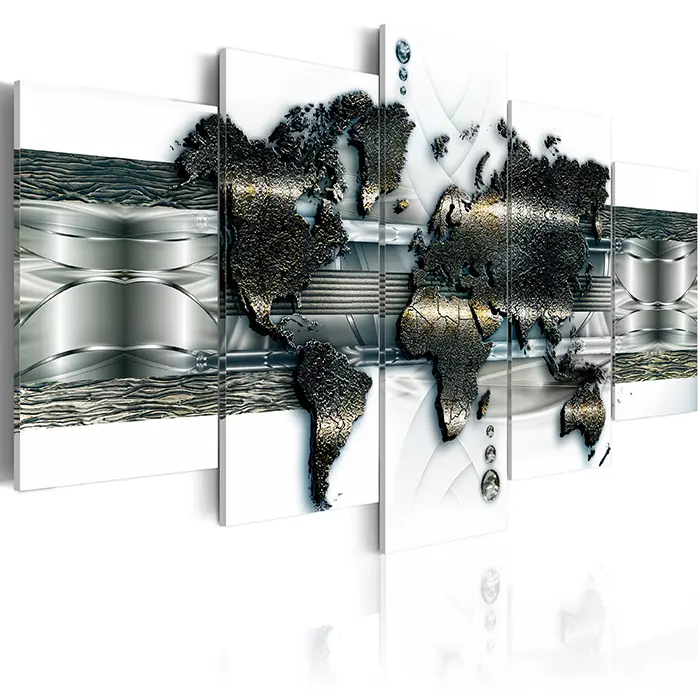 Obraz - Metal World Map