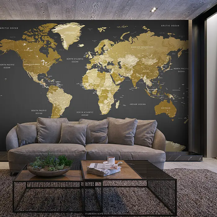 Samolepiaca fototapeta - World Map: Modern Geography