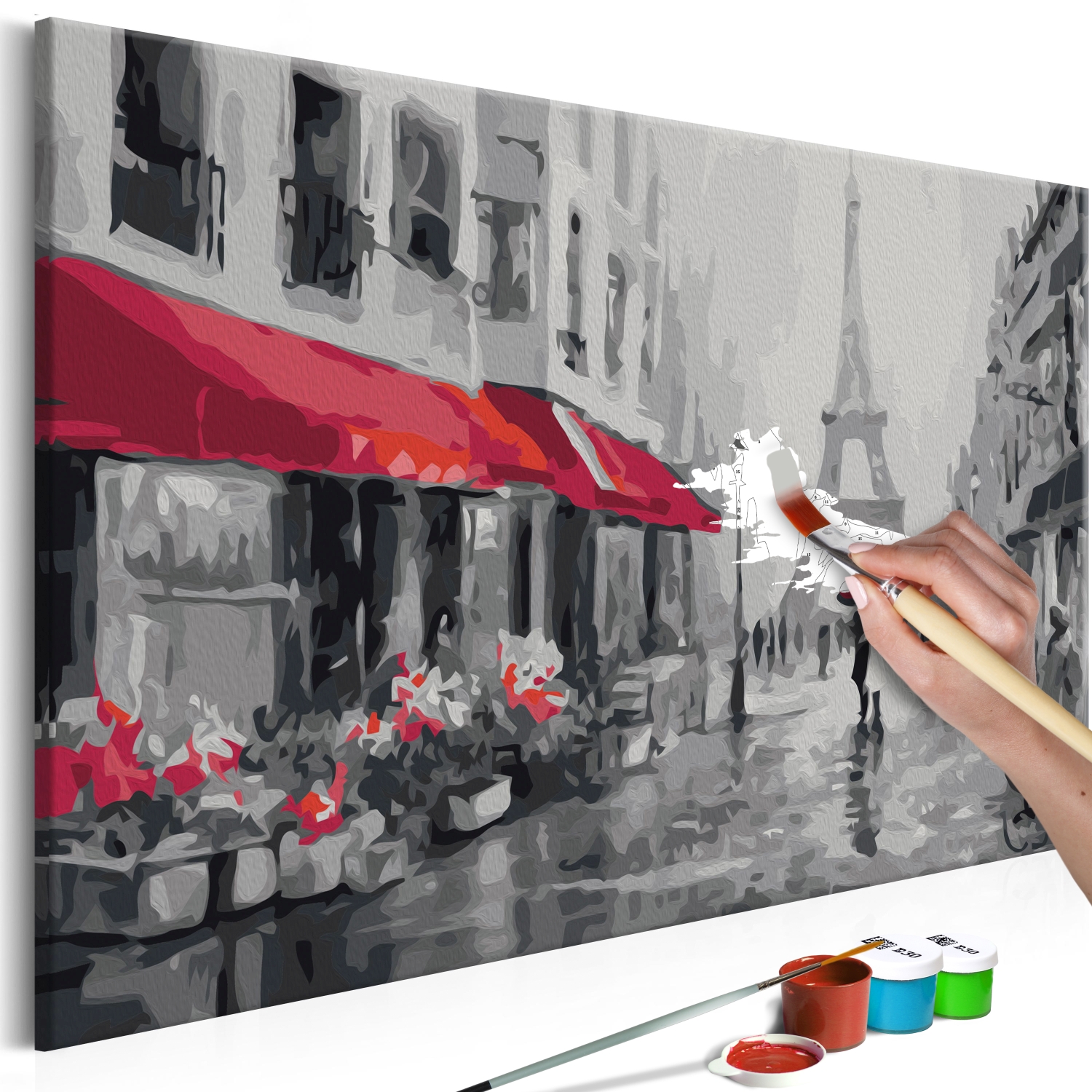 Maľovanie podľa čísiel - Rainy Paris