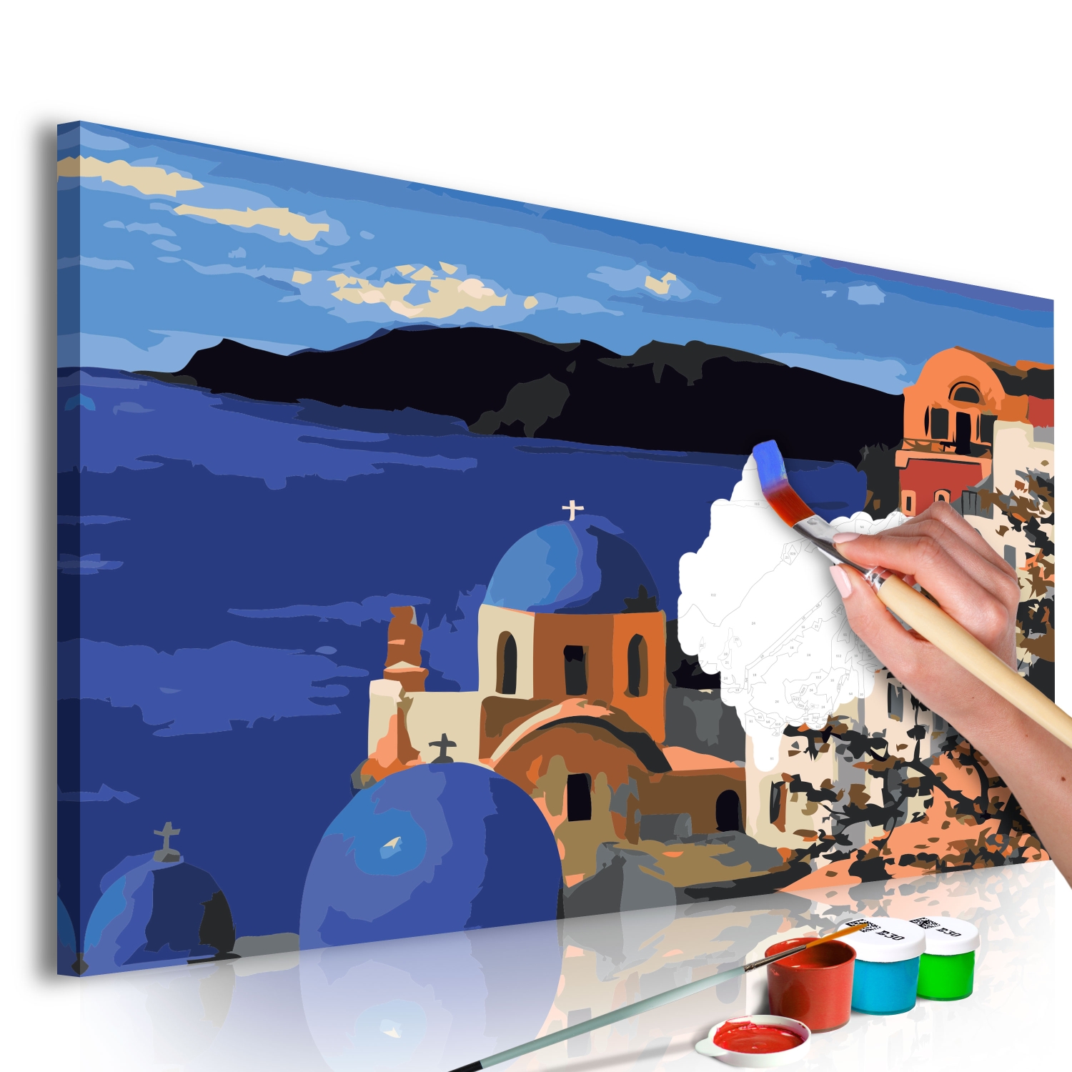 Maľovanie podľa čísiel - Santorini