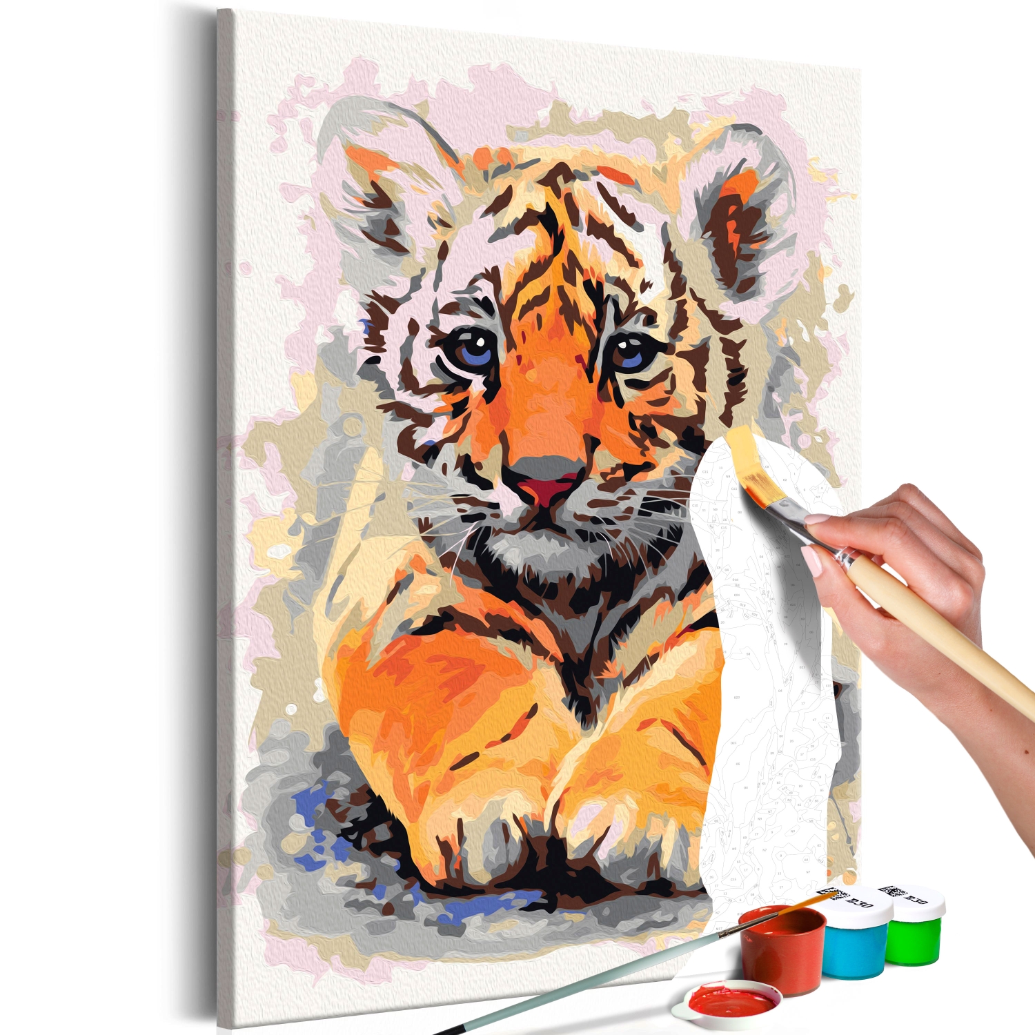 Maľovanie podľa čísiel - Baby Tiger