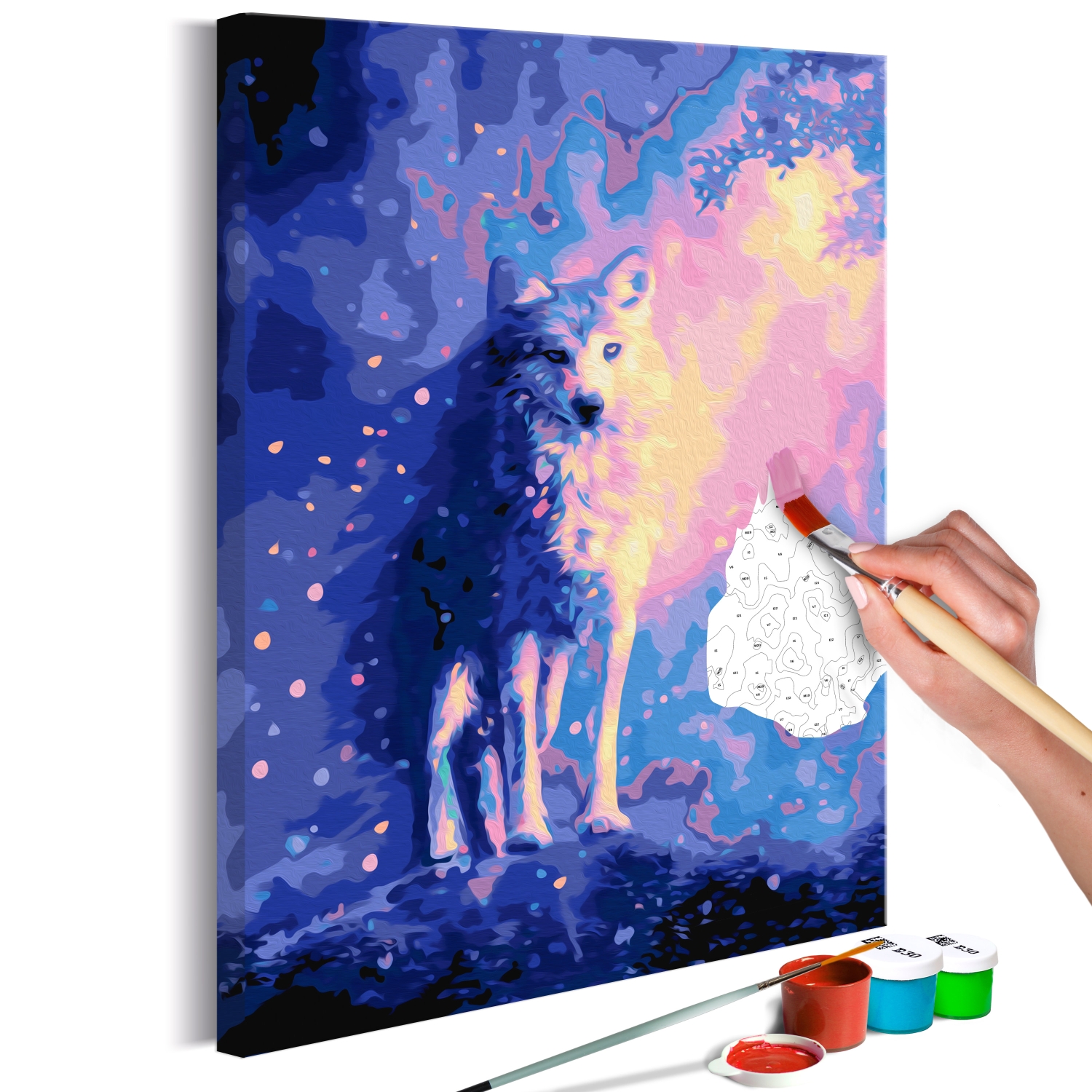 Maľovanie podľa čísiel - Wolf